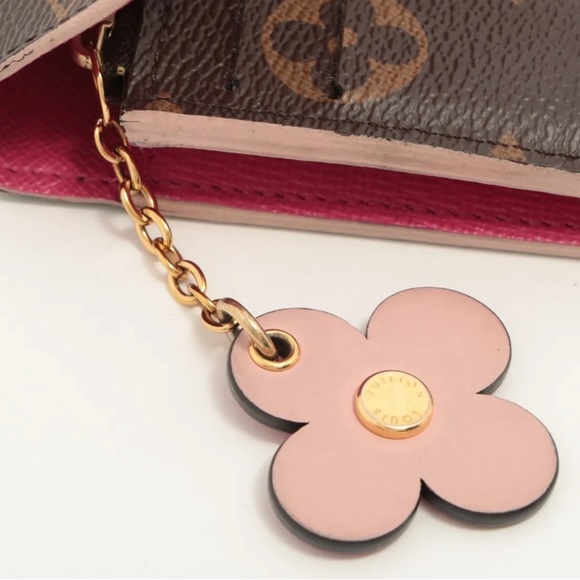 Louis Vuitton Monogram Bloom Flower Portefeuille Emilile Wallet Pink - Picture 9 of 10